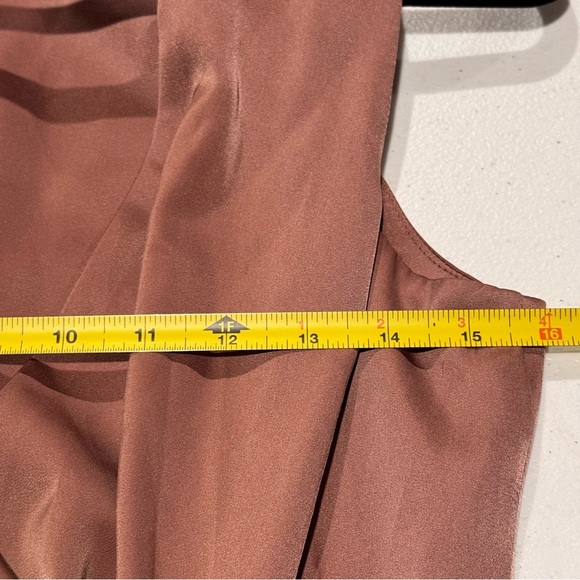 NBD Medium Mauve Faerie Front Bow Satin Mini Dress Chic Cocktail New Years Party - Picture 6 of 8